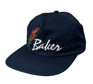 Baker Roses Snapback Hat Navy - Skateboard Hat