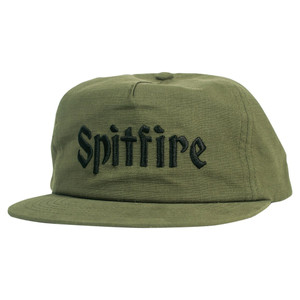 Spitfire Molotov Script Snapback Olive - Skateboard Hat