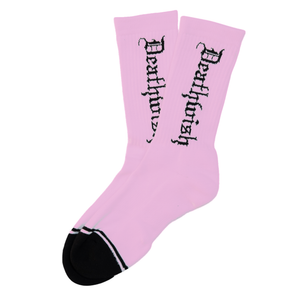 Deathwish Death Socks Pink - Skateboard Socks