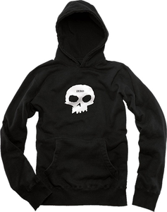 Zero Single Skull Black Hd/swt Xxl - Skateboard Sweatshirt
