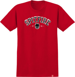Spitfire Team Bighead Flames Red Ss M - Skateboard Tshirt