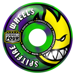 Spitfire Formula Four Radial Full Swirl 56mm 99d (set Of 4) - Skateboard Wheels