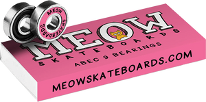 Meow - Abec-9 Bearings Set Pink - Skateboard Bearings