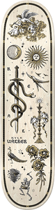 Real - Walker Engraved Deck-8.38 White - Skateboard Deck
