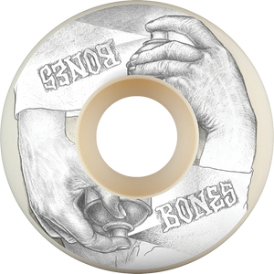 Bones Wheels - Xf X97 V1 Std 52mm 97a Spraying Hands Nat - Skateboard Wheels (Set Of Four)