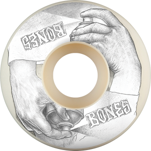 Bones Wheels - Xf X97 V1 Std 54mm 97a Spraying Hands Nat - Skateboard Wheels (Set Of Four)