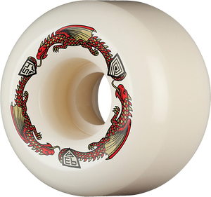 Powell Peralta - Df A2 Red Dragon 93a 54/39mm Wht - Skateboard Wheels (Set Of Four)