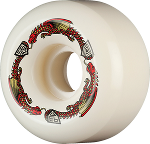 Powell Peralta - Df V6 Red Dragon 93a 56/36mm Wht - Skateboard Wheels (Set Of Four)