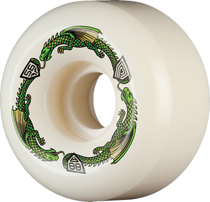 Powell Peralta - Df V6 Green Dragon 88a 56/36mm Wht - Skateboard Wheels (Set Of Four)