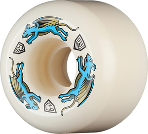 Powell Peralta - Df Nano Rat Blue Dragon 97a 54/39mm Wht - Skateboard Wheels (Set Of Four)
