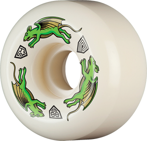 Powell Peralta - Df Nano Rat Green Dragon 88a 54/34mm Wht - Skateboard Wheels (Set Of Four)