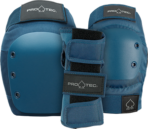 Pro Tec - Adult 3 Pack Open Back M-blue - Skateboard Pads