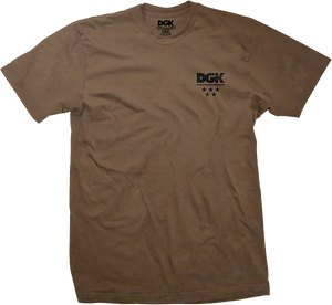 Dgk - All Star Mini Logo Ss M-dark Chocolate - Skateboard Tshirt