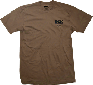 Dgk - All Star Mini Logo Ss Xl-dark Chocolate - Skateboard Tshirt