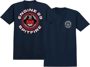 Spitfire - Engine 29 Ss S-navy - Skateboard Tshirt