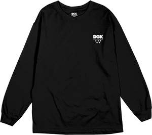Dgk - All Star Mini Logo Ls L-black - Skateboard Longsleeve Shirt
