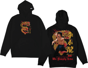 Dgk - Bruce Lee Lil Dragon Fleece Hd/swt M-black - Skateboard Sweatshirt
