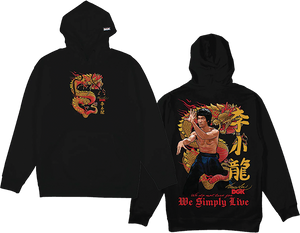 Dgk - Bruce Lee Lil Dragon Fleece Hd/swt Xl-black - Skateboard Sweatshirt