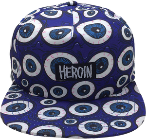 Heroin - Eyes Hat Adj-blue - Skateboard Hat