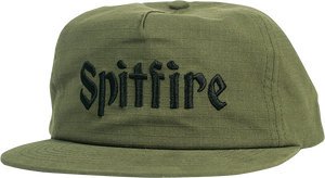 Spitfire - Molotov Script Hat Adj-olive/blk - Skateboard Hat