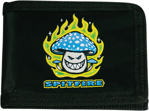 Spitfire - Mushroom Bighead Wallet Bi-fold Wallet Blk/yel