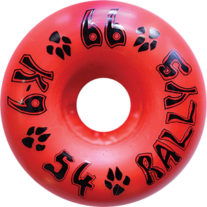 Dogtown - K-9 Rallys 54mm 99a Cherry Bomb Red - Skateboard Wheels (Set Of Four)