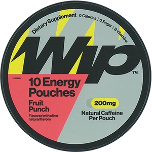 WIP - Caffeine Energy 10/pouch Can 200mg Fruit Punch