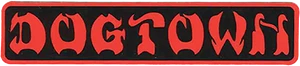 Dogtown - Bar Logo 4"x.75" Blk/red Decal