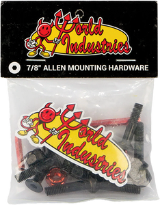 World Industries - Hardware Set Allen 7/8" Black W/red