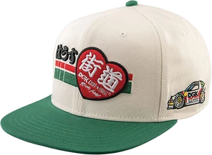 Dgk - Kaido House Raceway Hat Adj-nat - Skateboard Hat