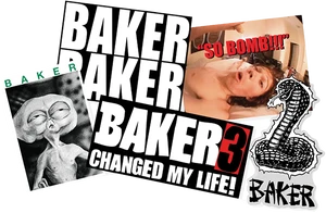 Baker - 10/pk Asst So Bomb Stickers