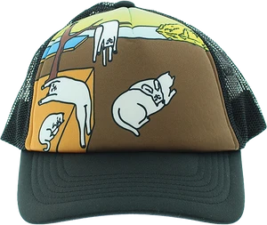 Rip N Dip - N Dip Nermali Mesh Trucker Hat Adj-black - Skateboard Hat