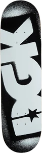 Dgk - Og Logo Deck-8.5 Black/white - Skateboard Deck