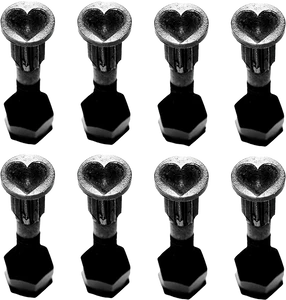 Screw City - City Hardware Set 7/8" Heart Black