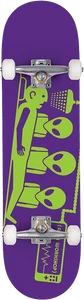 Alien Workshop - Abduction Complete-7.75 Purple/grn - Complete Skateboard