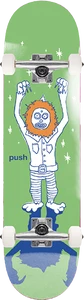Push - Frosty Sketch Fp Complete-6.75 Grn - Complete Skateboard