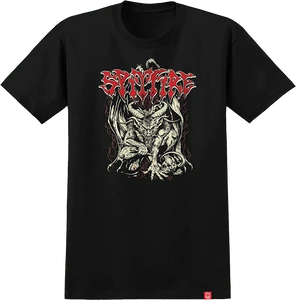 Spitfire - Demon Ss Xxl-black - Skateboard TShirt