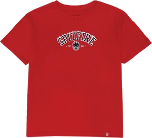 Spitfire - Team Bighead Flames Yth Ss L-red/blk