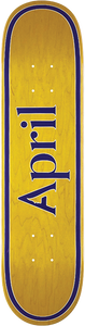 April - Og Logo Mini Deck-7.5 Yel/pur - Skateboard Deck