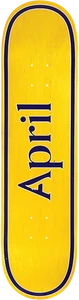 April - Og Logo Deck-8.0 Yel/pur - Skateboard Deck