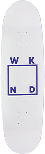 Weekend - Logo Deck-9.0/ps White - Skateboard Deck