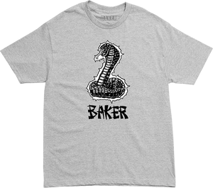 Baker - Neurotoxin Ss M-heather Grey - Skateboard TShirt