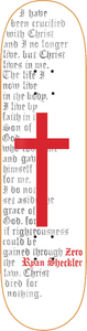 Zero - Sheckler Cross Deck-8.5 Wht/red - Skateboard Deck
