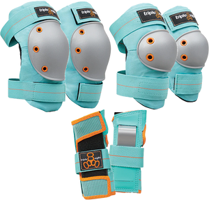 Triple 8 - 8 Saver 3/pk Pads Xs-mint - Skateboard Pads