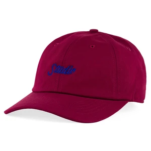 Studio Small Script 6 Panel Hat Burgundy - Skateboard Beanie