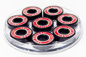 Free Radical Abec 7 Red Bearings Single Set - Skateboard Bearings