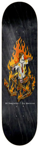 Toy Machine Ed Templeton Charred Cross Deck 8.25 - Skateboard Deck