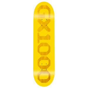 Gx1000 Team Og Logo Yellow Deck 8.37 - Skateboard Deck