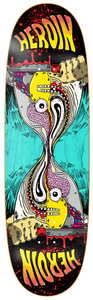 Heroin Team Merged Anatomy Razoregg Shaped Deck 9.25 - Skateboard Deck