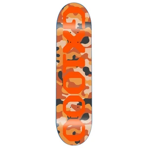 Gx1000 Team Og Logo Camo/orange Deck 8.75 - Skateboard Deck